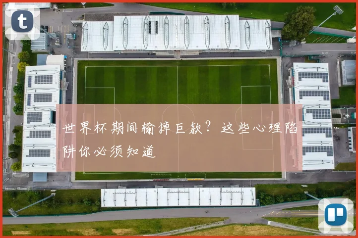 世界杯期间输掉巨款？这些心理陷阱你必须知道